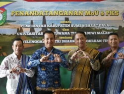 Penandatanganan MoU dan PKS Pemkab SBD–Universitas Tribhuwana Tunggadewi, 140 Mahasiswa Nikmati Beasiswa